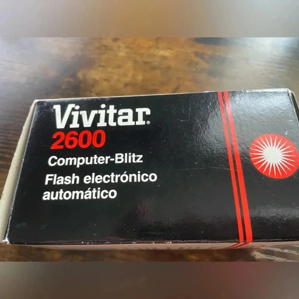 Vivitar 2600 Auto Electronic Flash For Camera Computer Blitz Guide#DIN 21/m:18”